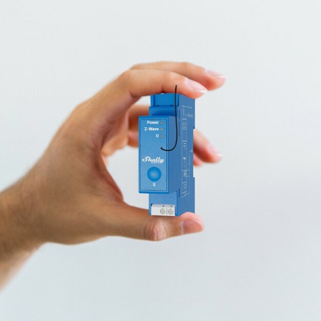 Shelly Qubino Wave Pro 1 electrical relay Blue Shelly Qubino Wave Pro 1 electrical relay Blue