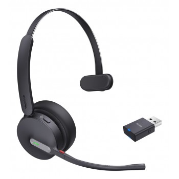 Yealink WH64 Hybrid Mono UC Headset Wireless Head-band Office/Call center Micro-USB Bluetooth Black