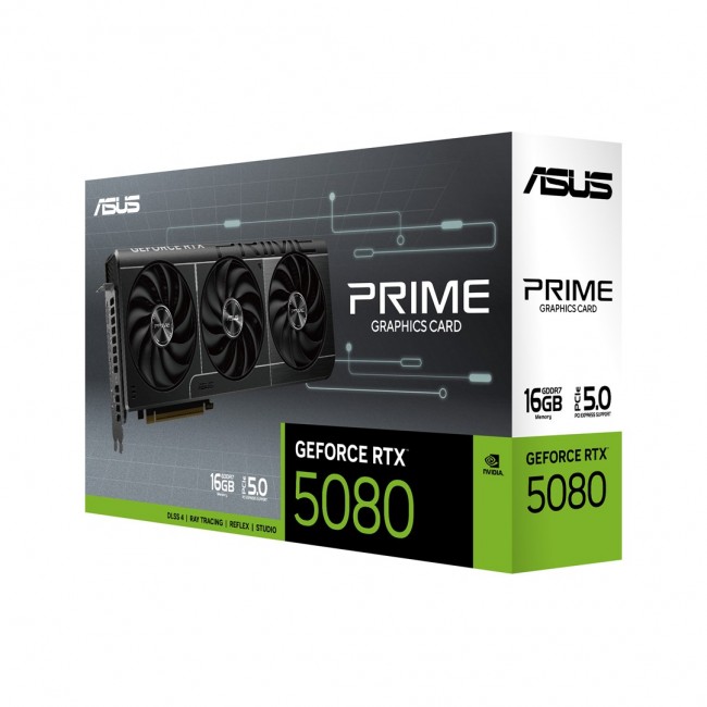 ASUS Prime -RTX5080-16G NVIDIA GeForce RTX 5080 16 GB GDDR7 ASUS Prime -RTX5080-16G NVIDIA GeForce RTX 5080 16 GB GDDR7