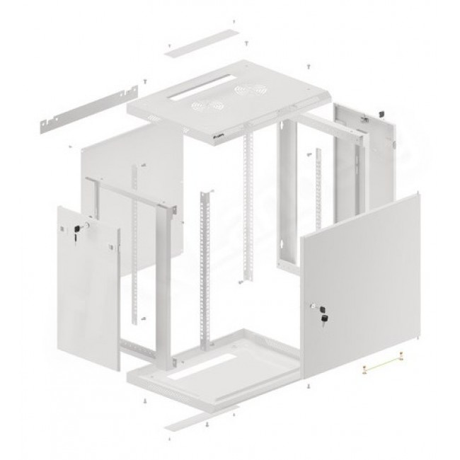 Lanberg WF01-6412-00S rack cabinet 12U Wall mounted rack Grey Lanberg WF01-6412-00S rack cabinet 12U Wall mounted rack Grey