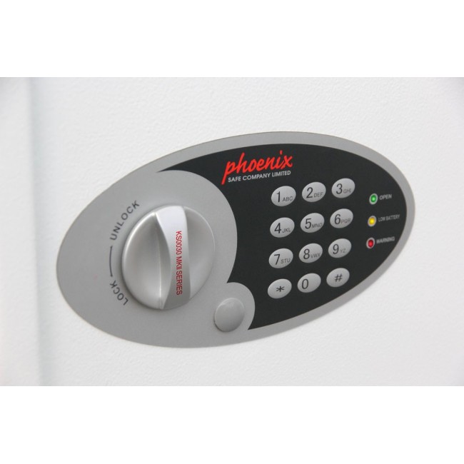 Phoenix Safe Co. Cygnus KS0033E White