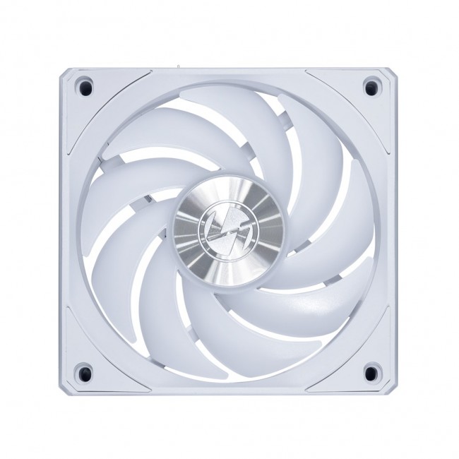White wireless Lian Li UNI FAN 3-pack fan, 120mm