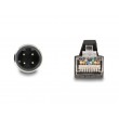 DeLOCK M12 Cable D-coded 4 pin male to RJ45 male PUR (TPU) 5 m