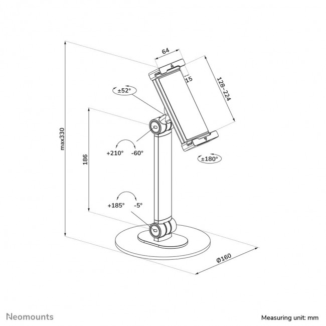 Neomounts DS15-540WH1 Tablet stand 4.7-12.9