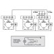 Touch Changeover Switch Light Switch Cross Switch Wall Switch Stair Switch with Color Change LED Backlight Recessed Switch 1-Fold Round White