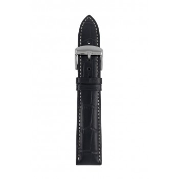 Leather strap black Zeppelin, 20 mm