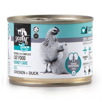 3COTY 53. Chicken + duck Kidney Care - wet cat food - 180g