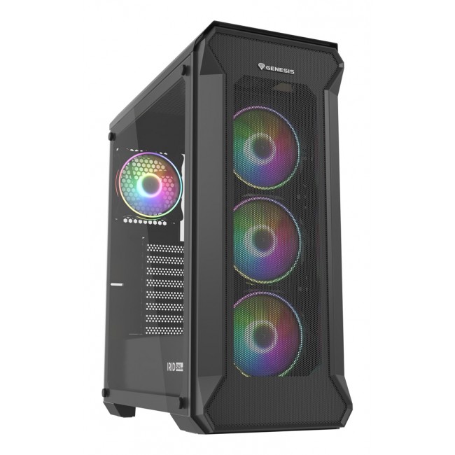 GENESIS Irid 505 ARGB Midi Tower Black, Transparent GENESIS Irid 505 ARGB Midi Tower Black, Transparent