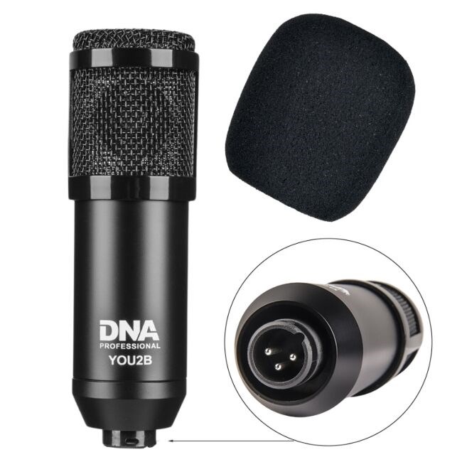 DNA YOU2B - podcast kit (microphone, audio interface, tripod)