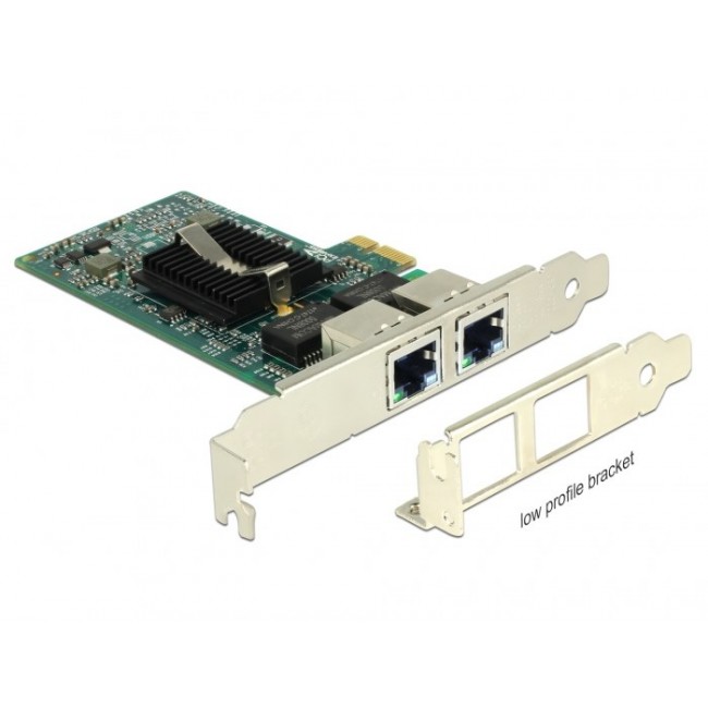Delock PCIe Card 2x Gigabit LAN Network Adapter Delock PCIe Card 2x Gigabit LAN Network Adapter