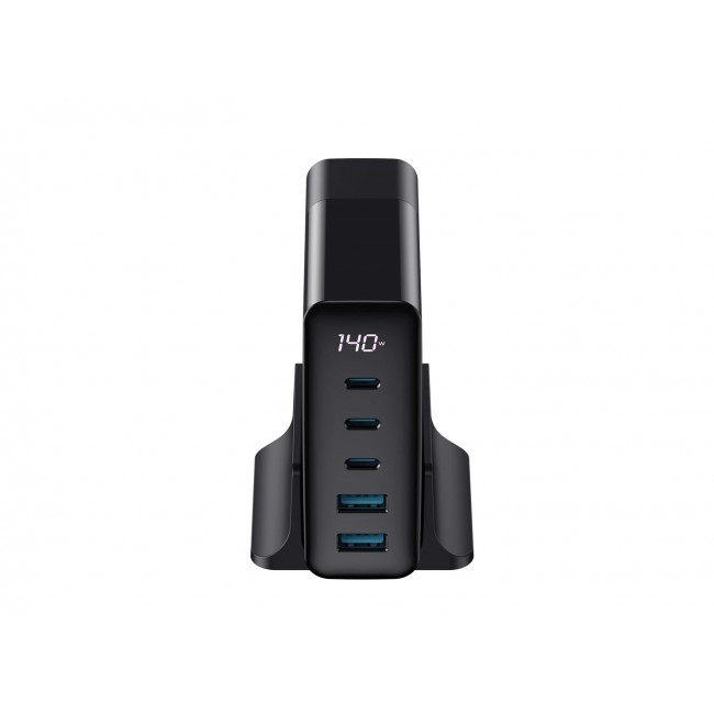 Havit UCLE004 EU - GaN five-port travel charger 140 W, black