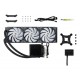 TRYX PANORAMA ARGB 360 Processor Liquid cooling kit 12 cm Black 1 pc(s)