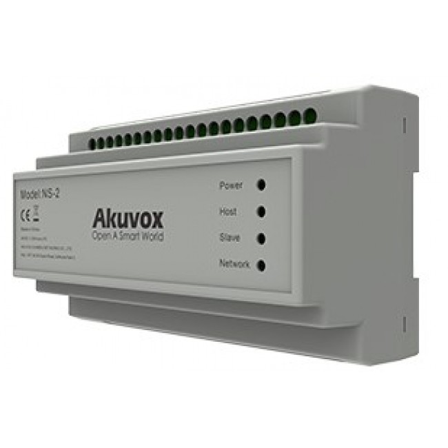 Akuvox NS-2 network switch Fast Ethernet (10/100) DIN rail Grey