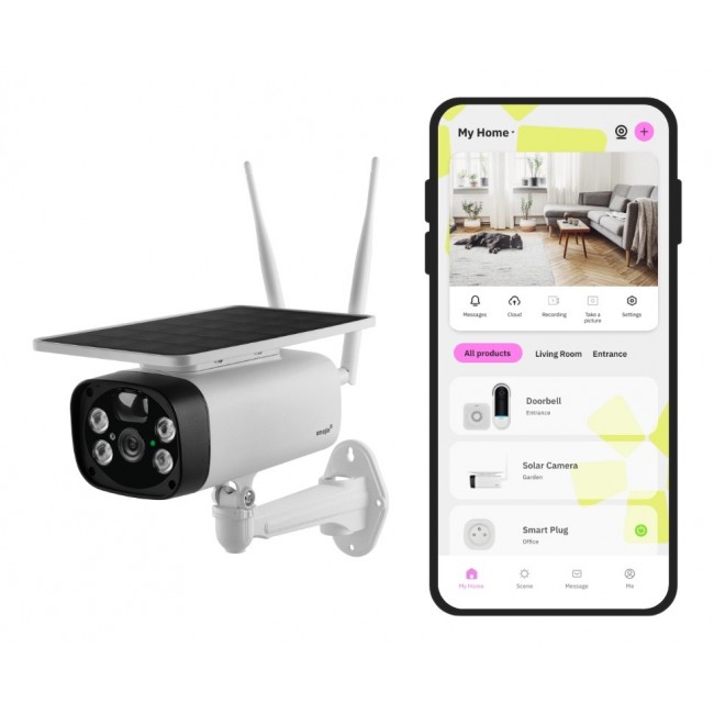 Wireless Security Camera OMAJIN OSC-01-EU solar White, Black