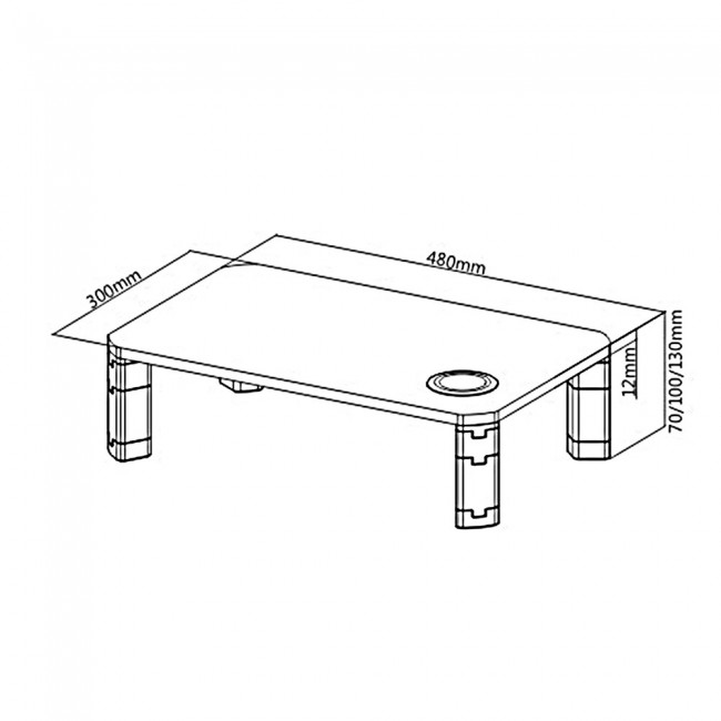 Ergo Office ER-415 Monitor Stand Shelf Wireless Qi Charging Adjustable 17 Ergo Office ER-415 Monitor Stand Shelf Wireless Qi Charging Adjustable 17