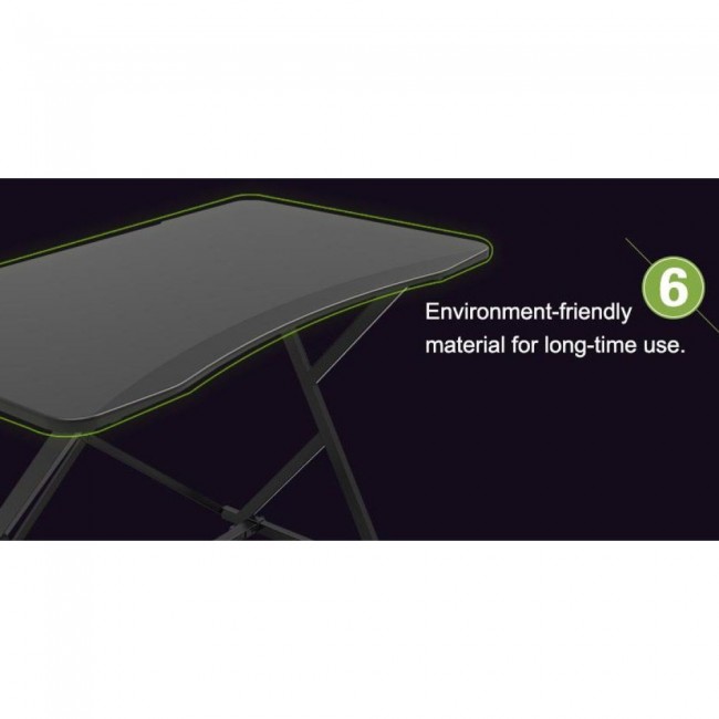 Techly Gaming Desk for PC with Angular Ergonomic Edge Black Techly Gaming Desk for PC with Angular Ergonomic Edge Black