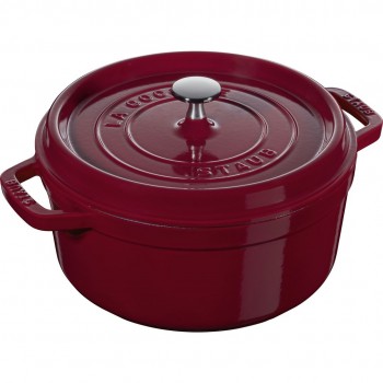 STAUB LA COCOTTE Round Cast Iron Pot 3.85 liters, Bordeaux