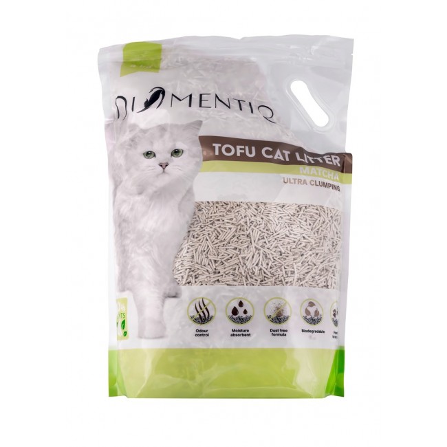 DIAMENTIQ Tofu Matcha Ultra clumping - plant-based litter - 4kg DIAMENTIQ Tofu Matcha Ultra clumping - plant-based litter - 4kg