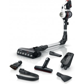 Bosch BSS711W stick vacuum/electric broom Battery Dry Bagless 0.3 L Black, Silver, White