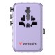 Verbatim Charge 'n' Travel 100W Universal Travel Adapter with retractable cable Purple Verbatim Charge 'n' Travel 100W Universal Travel Adapter with retractable cable Purple