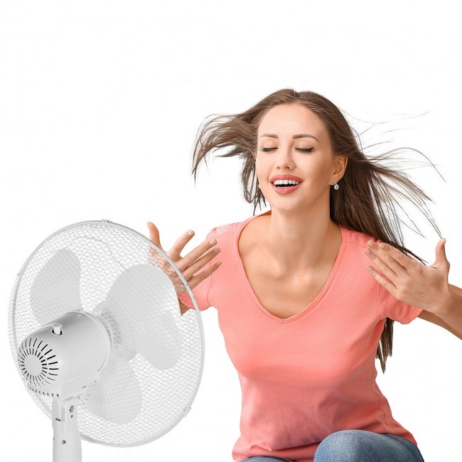 GreenBlue Floor Fan,40W, with 3 levels of airflow, 1.20 m high, 1.5m cable, GB560