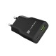 NATEC RIBERA GAN SLIM MAINS CHARGER 1 USB-A + 1 USB-C 20W BLACK NATEC RIBERA GAN SLIM MAINS CHARGER 1 USB-A + 1 USB-C 20W BLACK