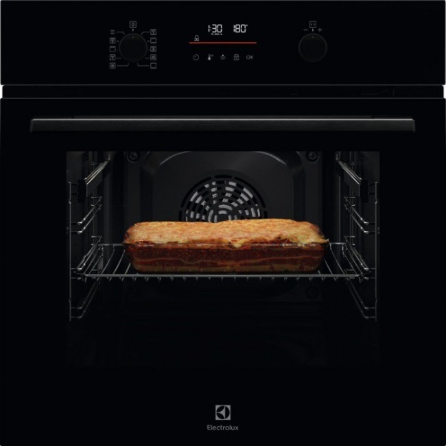 Electrolux EOF6P76BZ 65-litre built-in pyrolytic oven, black