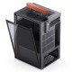 Jonsbo T6 PC Case, Mini-Tower, Mini-ITX, Tempered Glass, Wood, black