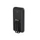 Gembird PB20-PD20-LCD-01 Fast charging power bank with integrated cables, 20W, 20000 mAh, black