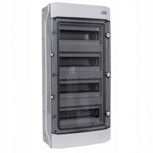 Plast. Instal enclosure. NOARK, surface-mounted, IP65, 4th row, 4x12 modules Plast. Instal enclosure. NOARK, surface-mounted, IP65, 4th row, 4x12 modules