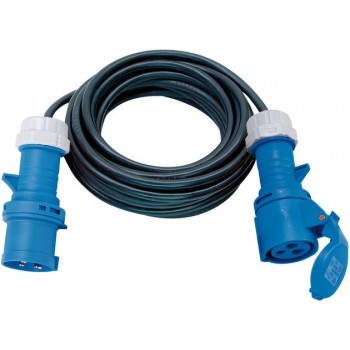 Brennenstuhl 1167650110 power extension 10 m 1 AC outlet(s) Outdoor Black, Blue