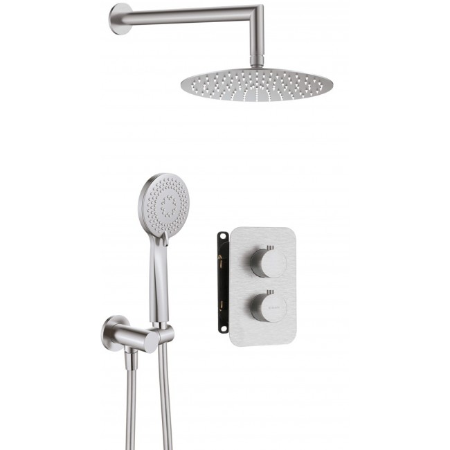 Concealed shower set with thermostatic BOX