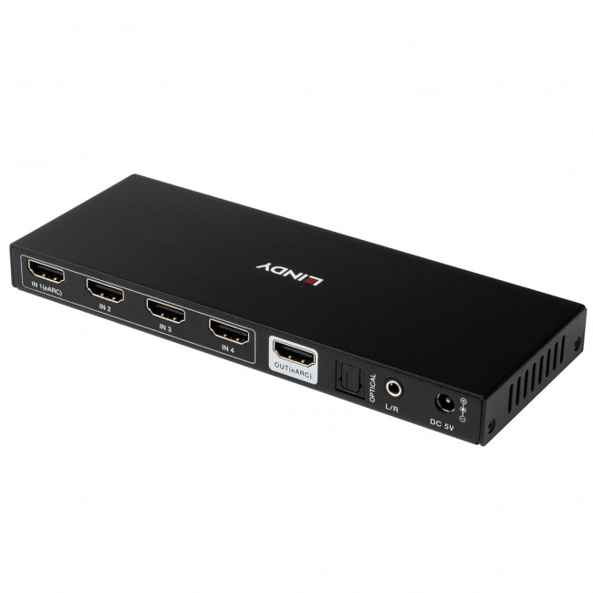 Lindy 4 Port HDMI 8K60 Switch with eARC Lindy 4 Port HDMI 8K60 Switch with eARC