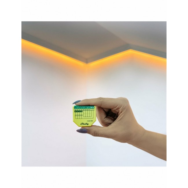 Shelly Plus RGBW PM Wireless Green, Yellow
