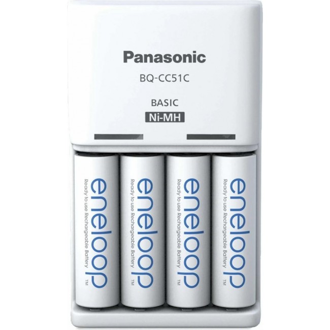 Battery charger PANASONIC Eneloop Basic BQ-CC51 + 4x AA 2000 mAh (K-KJ51MCD40E)