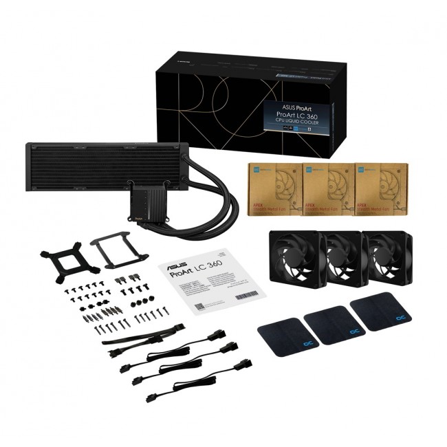 ASUS ProArt LC 360 Processor Liquid cooling kit 12 cm Black ASUS ProArt LC 360 Processor Liquid cooling kit 12 cm Black