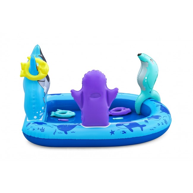 Bestway Polar Pals Kids Inflatable Water Play Center and Pool 1.34 m x 1.31 m x 73 cm Bestway Polar Pals Kids Inflatable Water Play Center and Pool 1.34 m x 1.31 m x 73 cm