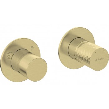 Shower faucet with diverter - horizontal