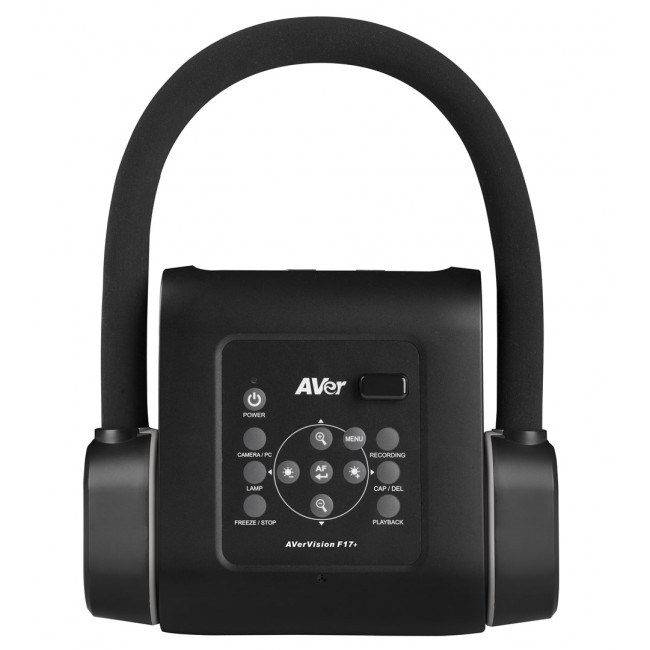 AVer F17+ document camera Black 25.4 / 3.06 mm (1 / 3.06