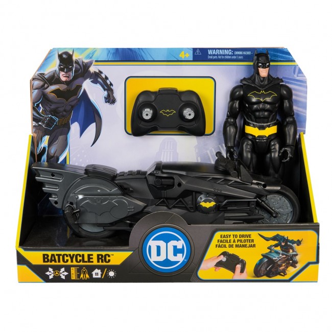 DC Comics , Batman Stealth Remote Control Batcycle with 12