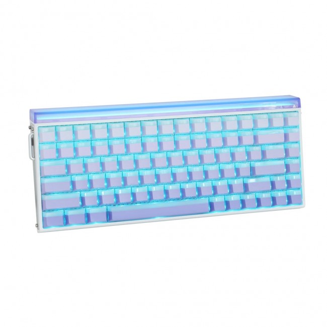 HERO84 HE White+Purple+Gradient+LIGHT JadeKing RGB AULA gasket keyboard
