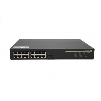DCN ES430-18P-POE network switch Managed Gigabit Ethernet (10/100/1000) Power over Ethernet (PoE) 1U Black