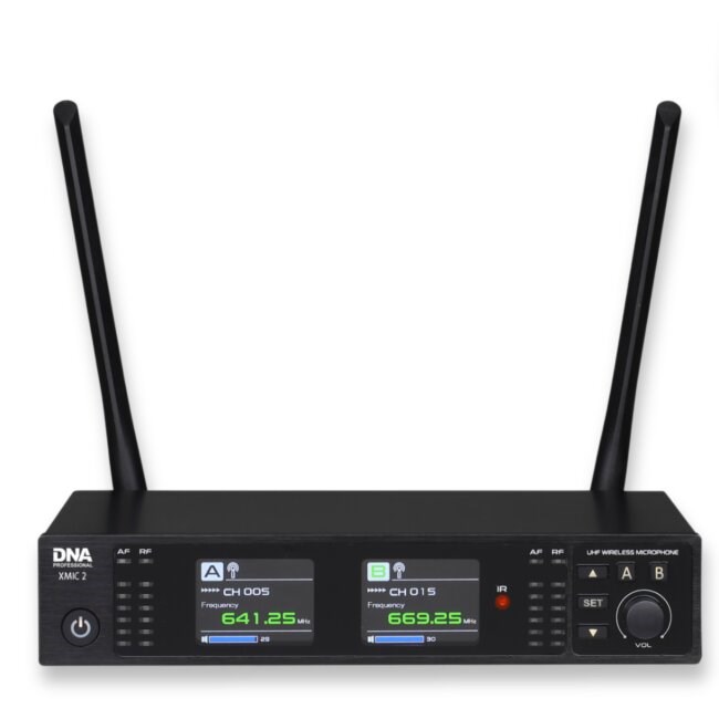 DNA Professional XMIC 2 - Wireless dual set: 2 x handheld microphones + receiver (518 542 MHz)