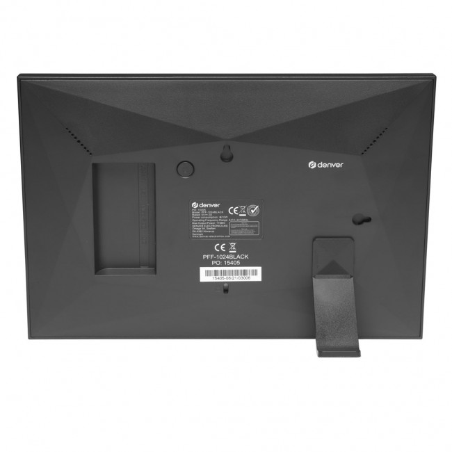 Denver PFF-1024BMK2 digital photo frame Black 25.6 cm (10.1