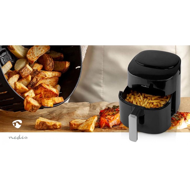 Nedis KAAF160BK fryer Single 4.2 L Stand-alone 1300 W Hot air fryer Black Nedis KAAF160BK fryer Single 4.2 L Stand-alone 1300 W Hot air fryer Black