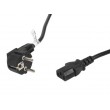Lanberg CA-C13C-11CC-0100-BK power cable Black 10 m C13 coupler CEE7/7 Lanberg CA-C13C-11CC-0100-BK power cable Black 10 m C13 coupler CEE7/7