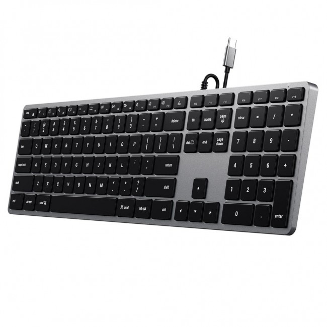 Satechi Slim W3 keyboard Universal USB QWERTY English Aluminium, Black Satechi Slim W3 keyboard Universal USB QWERTY English Aluminium, Black