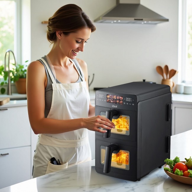 ELDOM Double vertical fat-free fryer 10 l