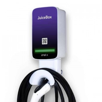 Electric vehicle charging station - Enel X JuiceBox 2.01 with cable