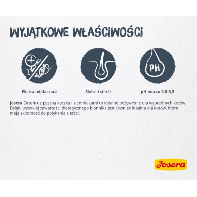 Josera Catelux cats dry food 2 kg Adult Duck, Poultry